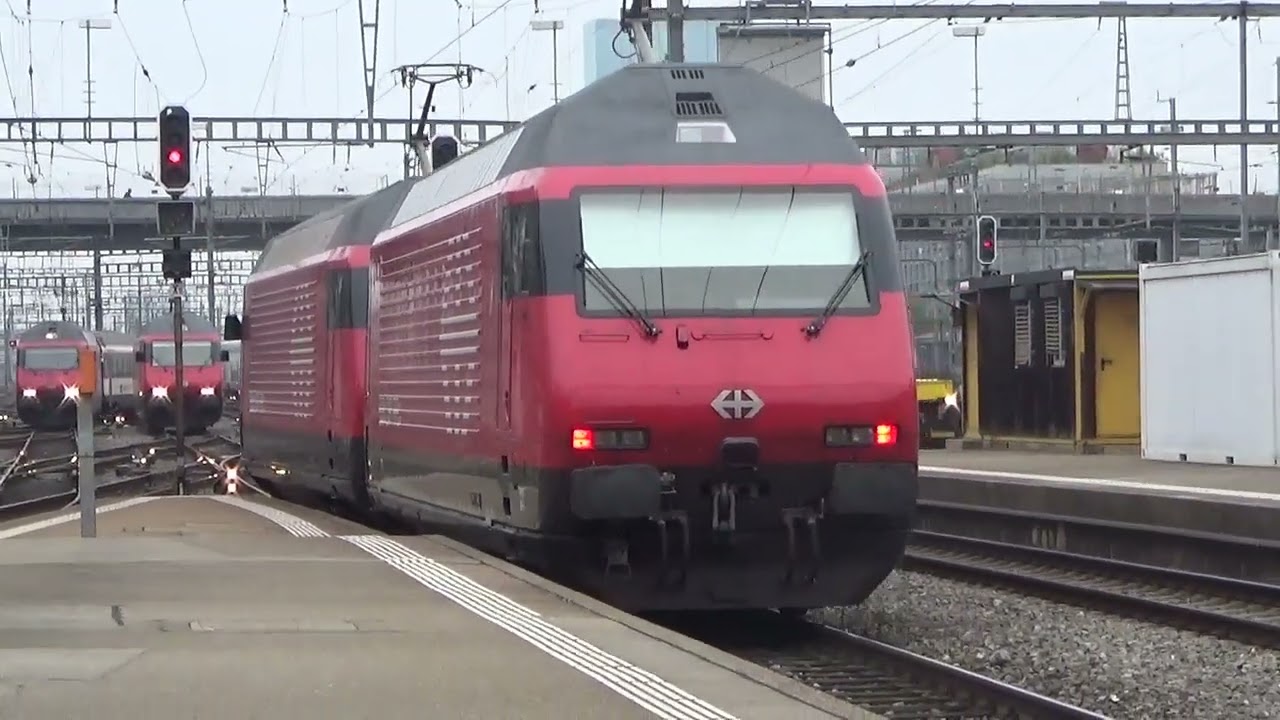 Trains In Zurich Main Station Switzerland Part 2