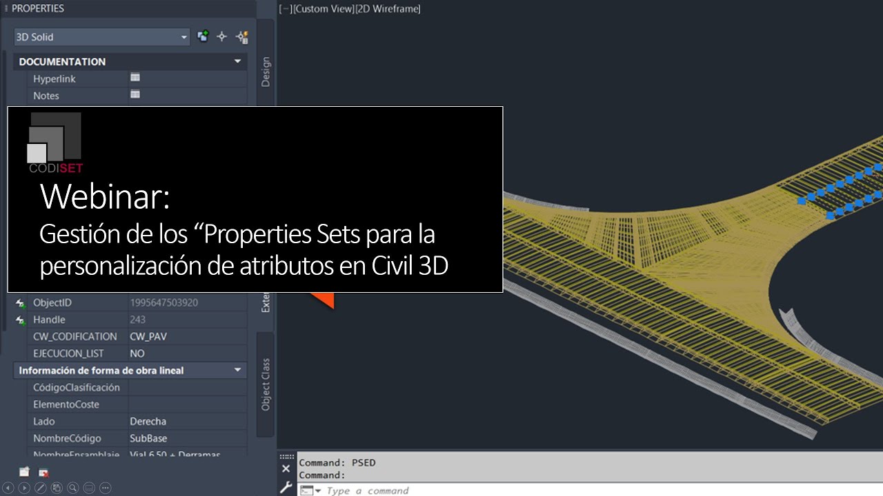 Webinar - Gestion de los Properties Sets en Civil 3D