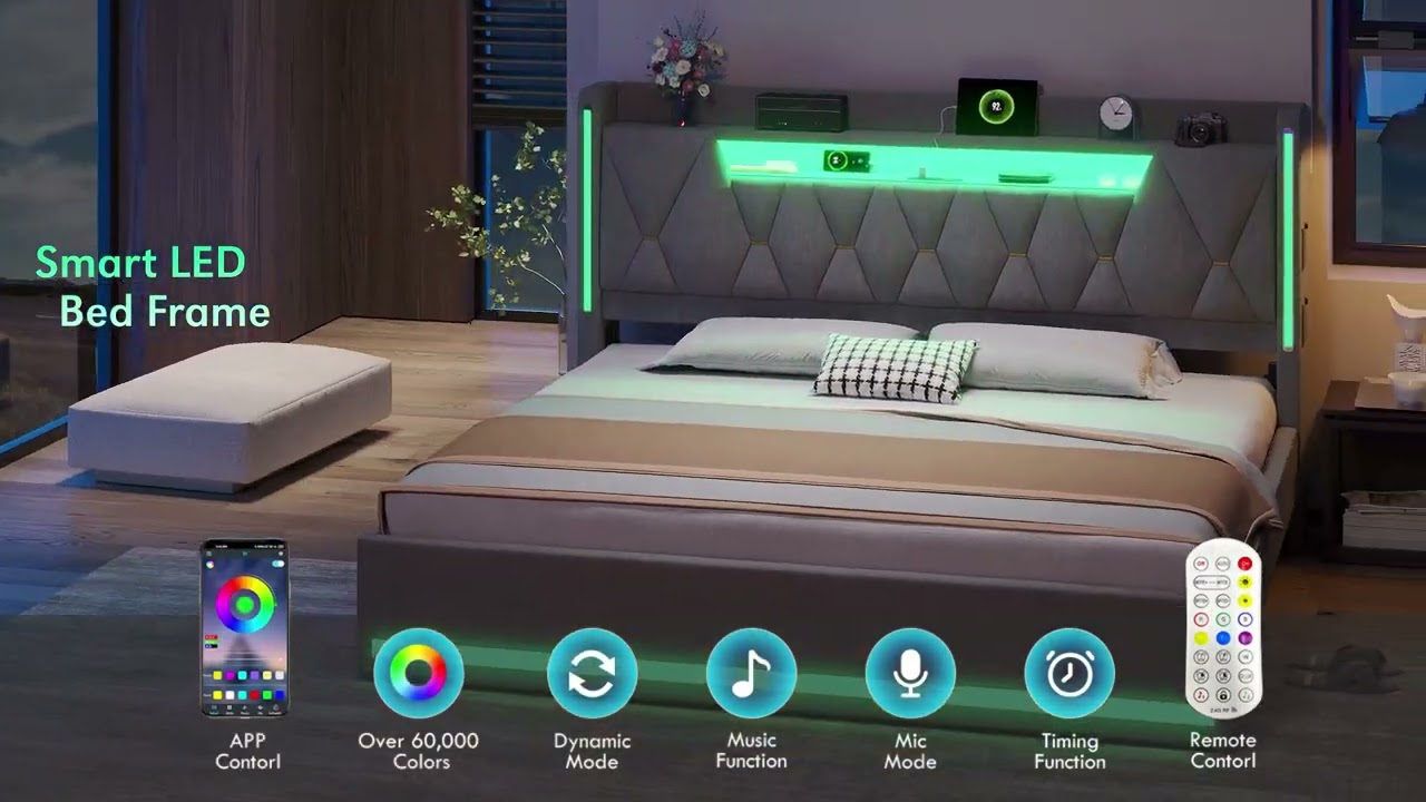 BYSAUD Bed Frame
