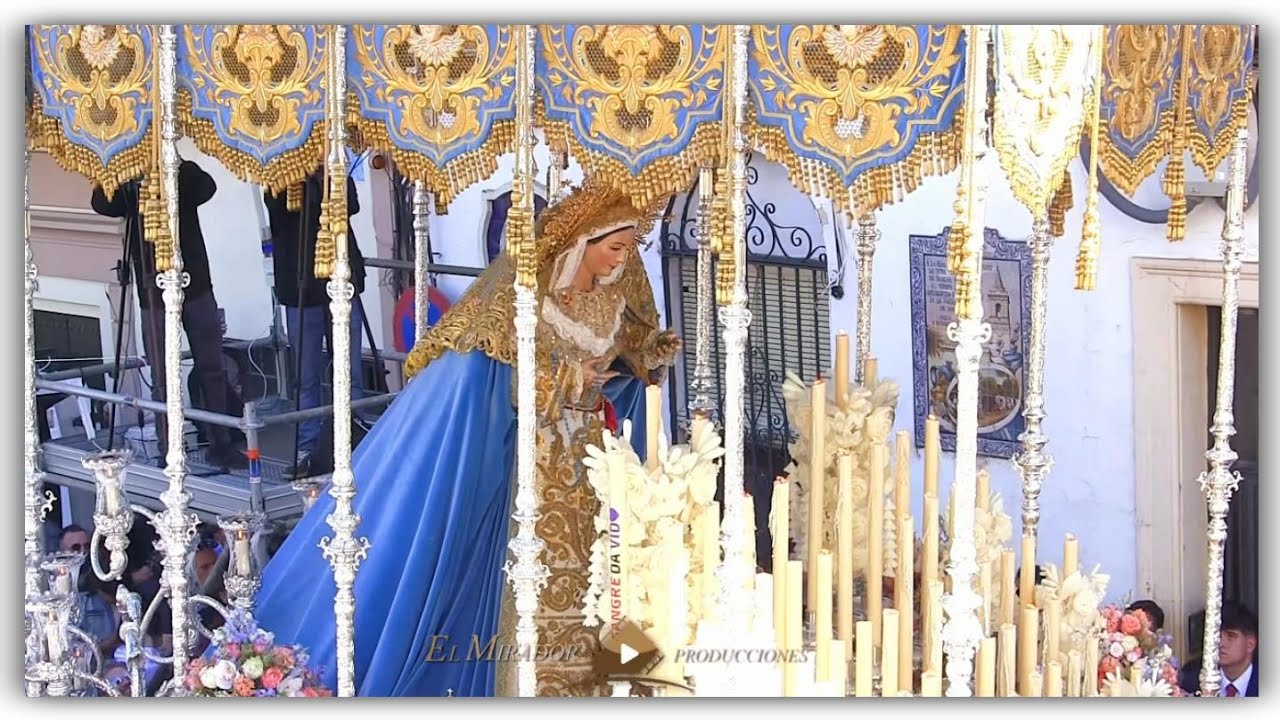 4K | VIRGEN DE LOS ÁNGELES 2023| PORCHE Y PLAZA SAN PEDRO| DOMINGO DE RAMOS HUELVA