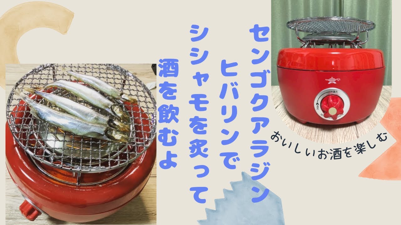 センゴクアラジンヒバリンでシシャモを炙って酒を飲むよ