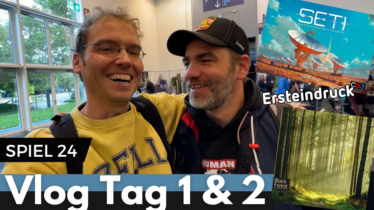 SPIEL Essen 2024 - Cron getroffen, Ersteindrücke Black Forest & Seti – Vlog Tag 1 & 2