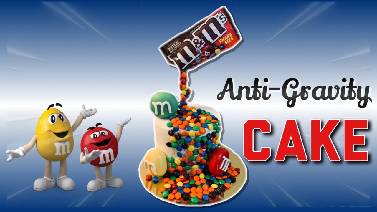Gravity Defying Cake | Illusion Cake | M&M CAKE DECORATION