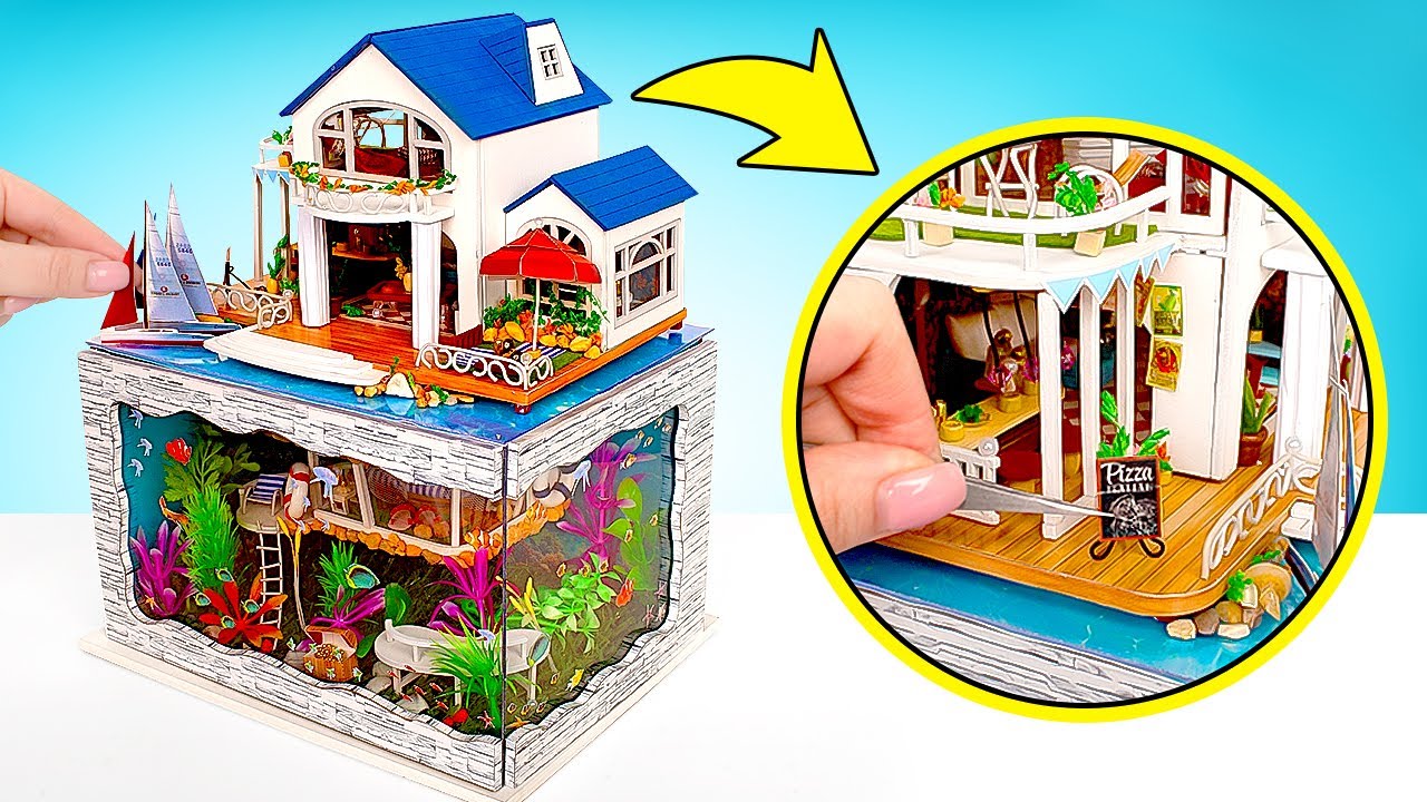 DIY Miniatur Villa unter Wasser!