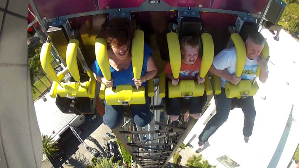 Batmans BatWing Ride at Movie World Gold Coast Australia
