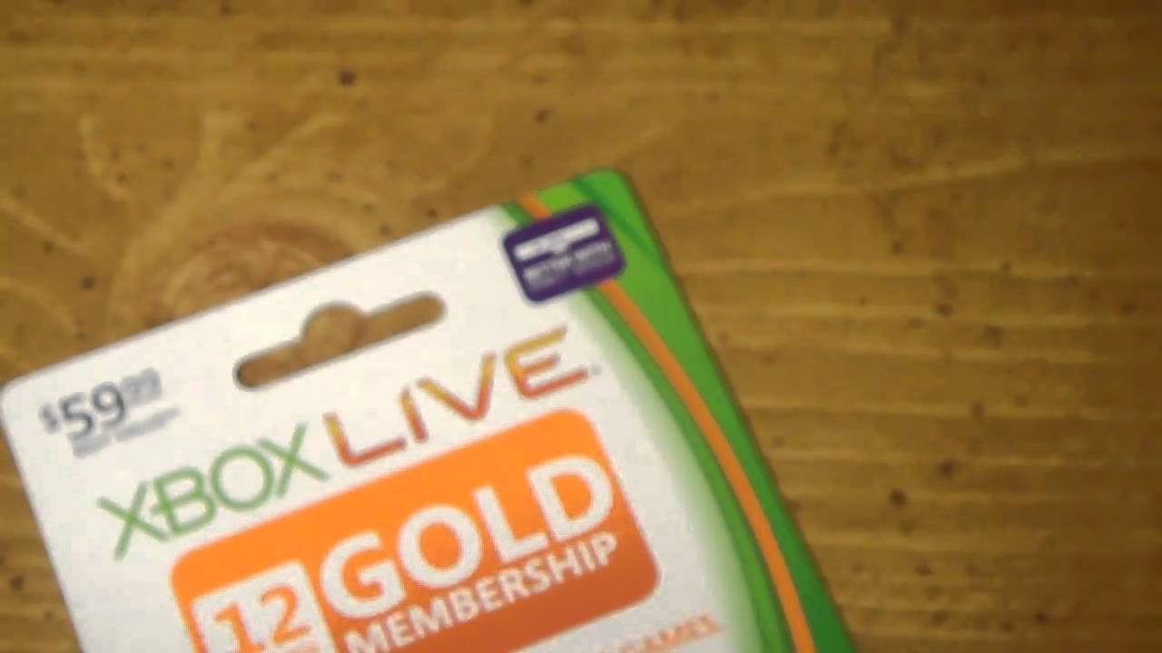 Xbox Live 12 Month Gold Card