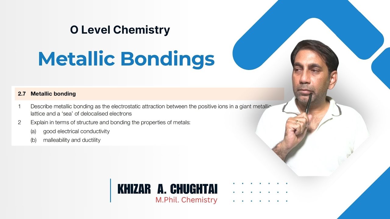 Metallic Bonding O & ALevel Chemistry - Lecture