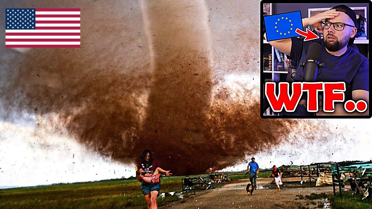 TERRIFIED European Reacts to I Rescued A Family From This Tornado