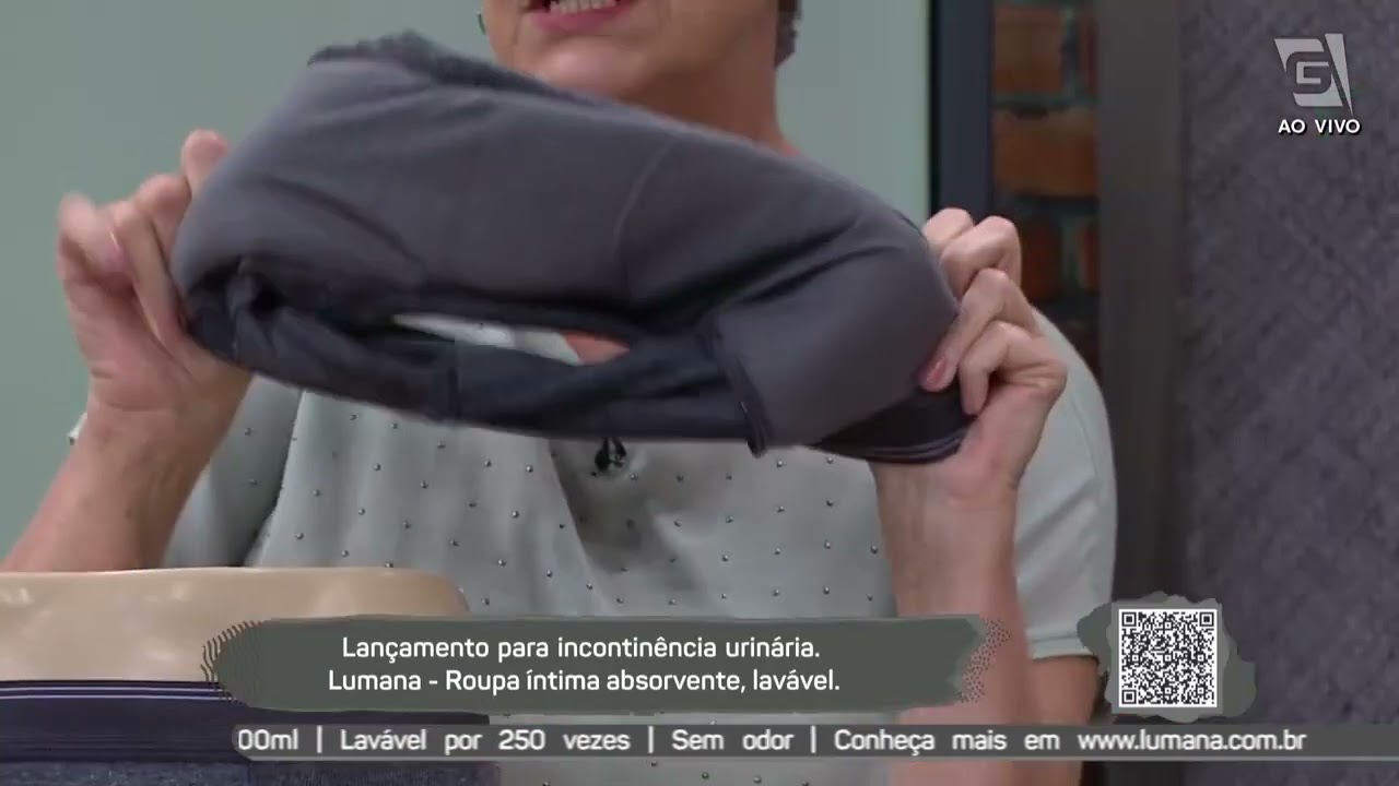 Lumana roupa íntima masculina para incontinência urinária na TV Gazeta, Programa Mulheres