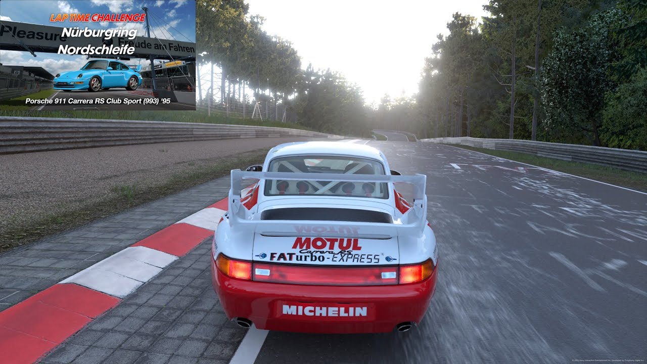 Gran Turismo 7 | Lap Time Challenge | Nürburgring Nordschleife | Porsche 911 Carrera RS CS (993)
