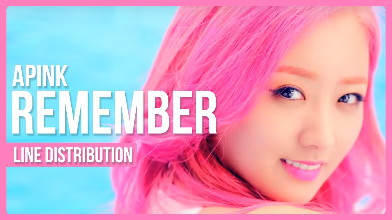 Apink - Remember Line Distribution (Color Coded)