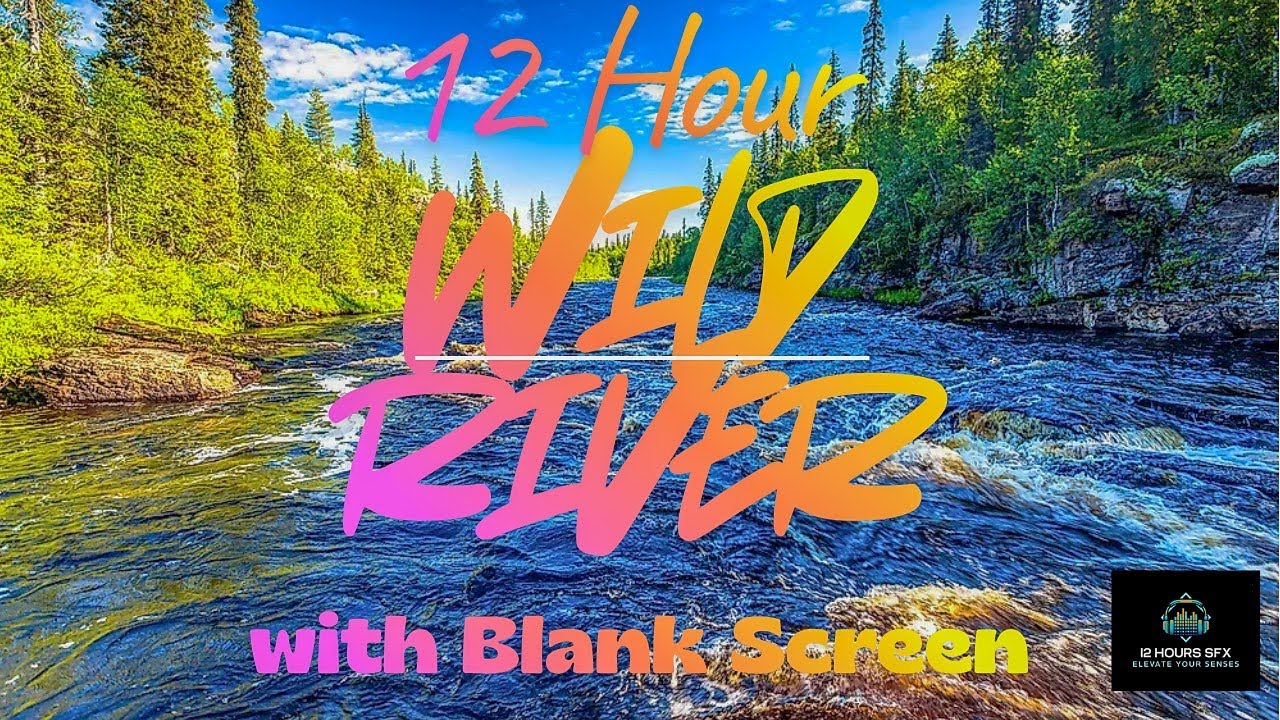 Beautiful Mountain River Flowing Sound  Forest River, Relaxing Nature Sounds: Sleep: Relax 12 hours