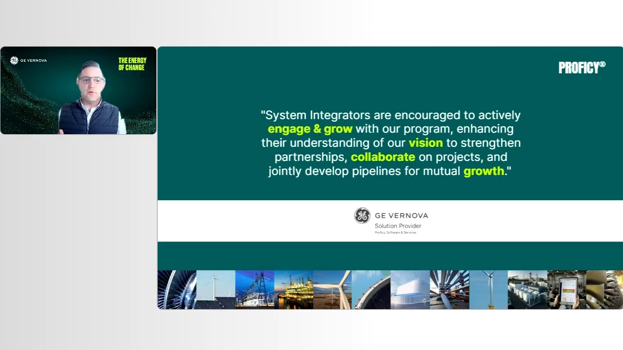 SI Program Overview, Proficy Roadmap, and Training