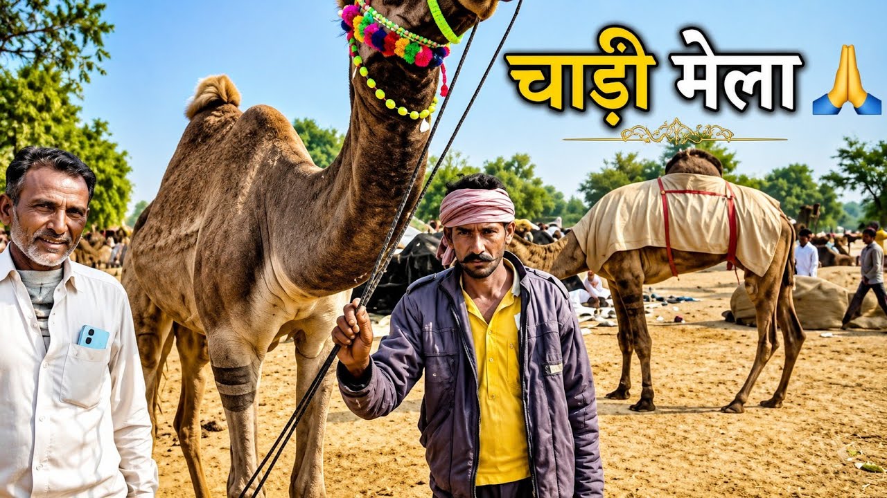 चाडी मेल में नाथूसर गांव के ऊँट पालन से ऊँटो से जुड़ी छोटी मोटी बातें मारवाड़ी भाषा में 🐪🙏🏻