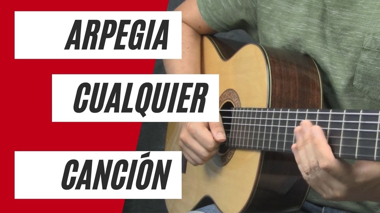 Cómo arpegiar cualquier canción en la guitarra