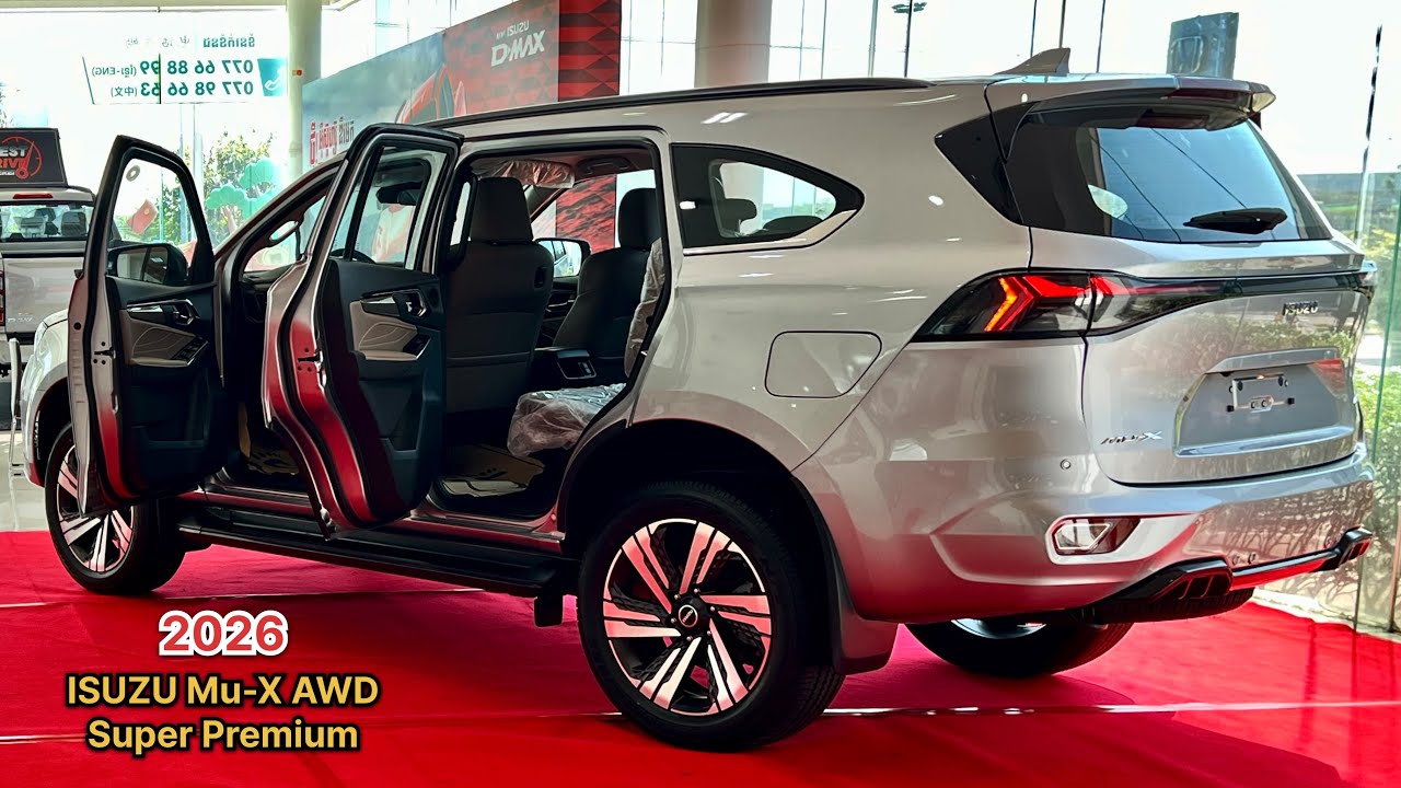 Новинка! Isuzu Mu-X Premium 2026 года — обновленный дизайн экстерьера и интерьера.
