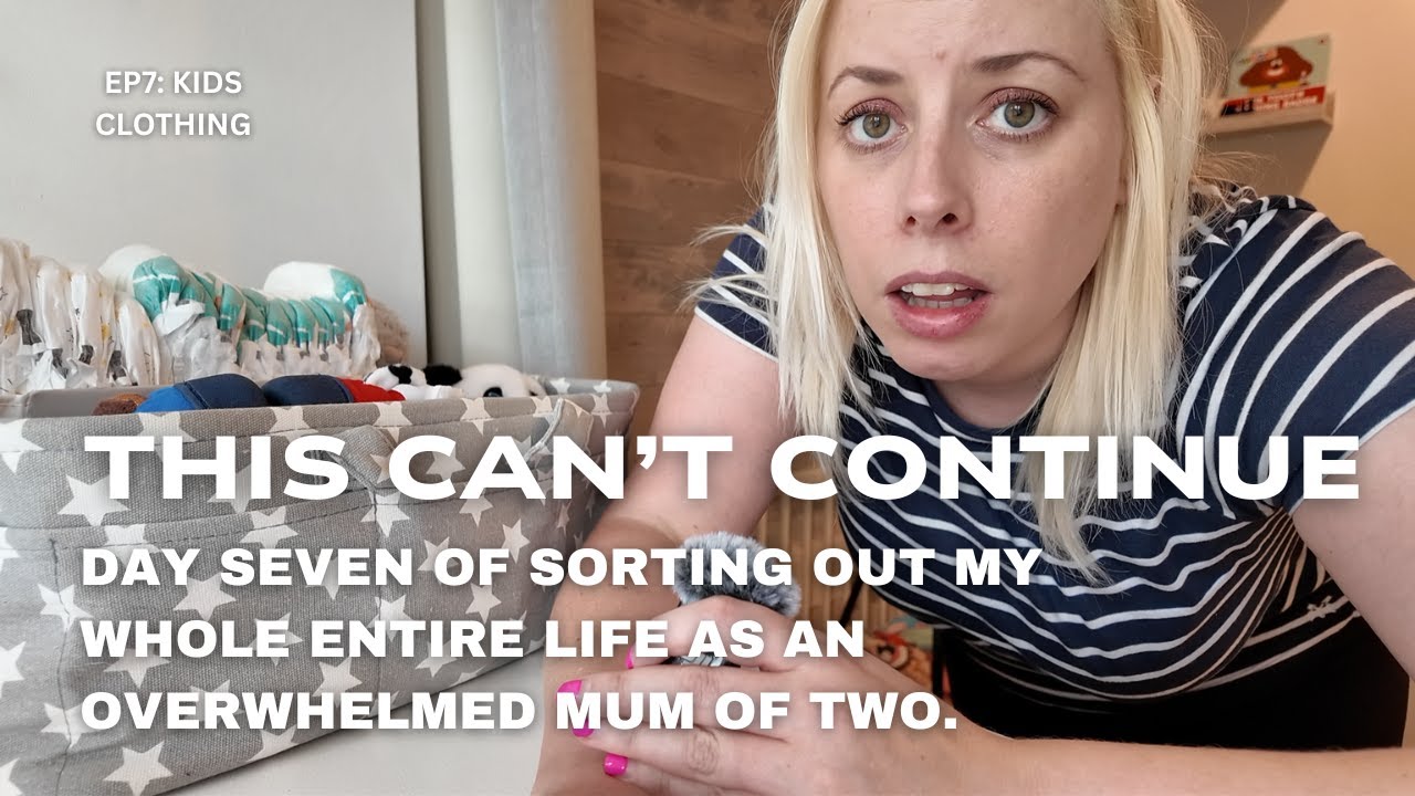 *OVERWHELMED MUM*: Super chatty kids clothing declutter and organize with me as a UK mum of 2!