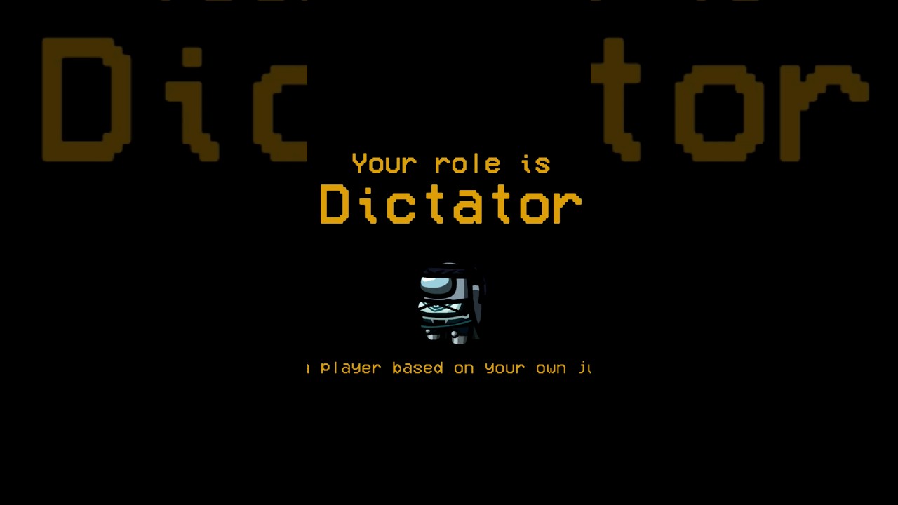 Among Us but your role is the DICTATOR #amongus #shorts