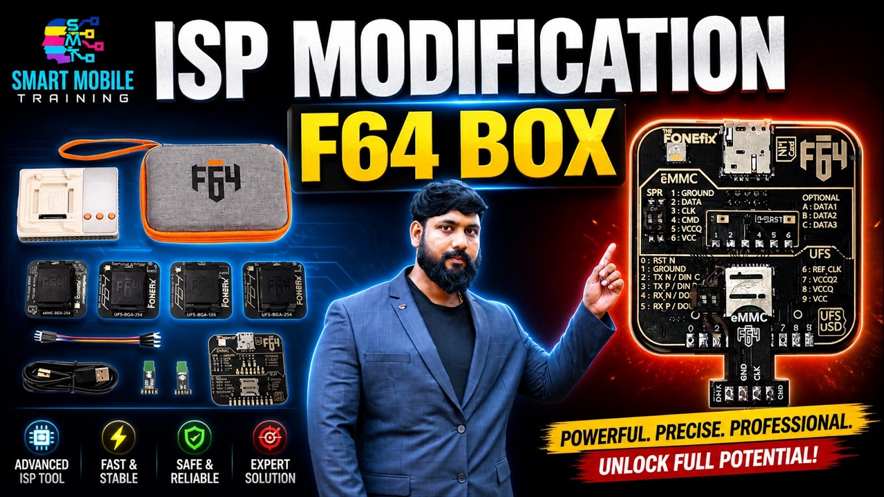F64 BOX ISP modification; How to modify F64 ISP adaptor; F64 UFS ISP Modification; F64 ISP EMMC;