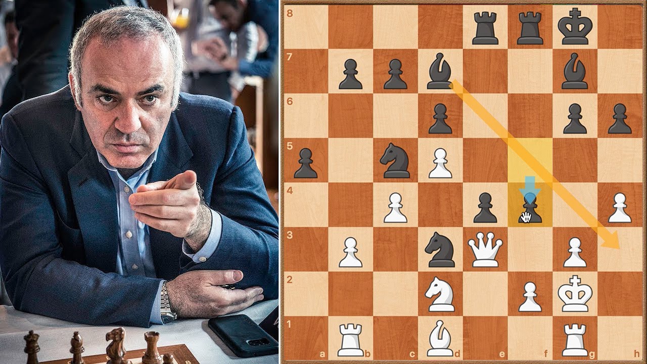 ✅ Garry Kasparov le sacrifica su dama a Vladimir Kramnik en la jugada 12