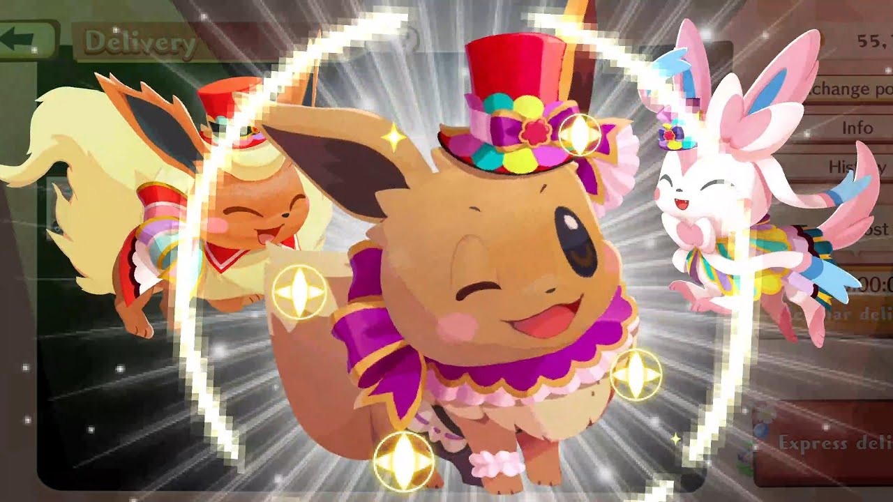 [Pokemon Cafe ReMix] GETTING 5-STAR FESTIVE OUTFIT EEVEE