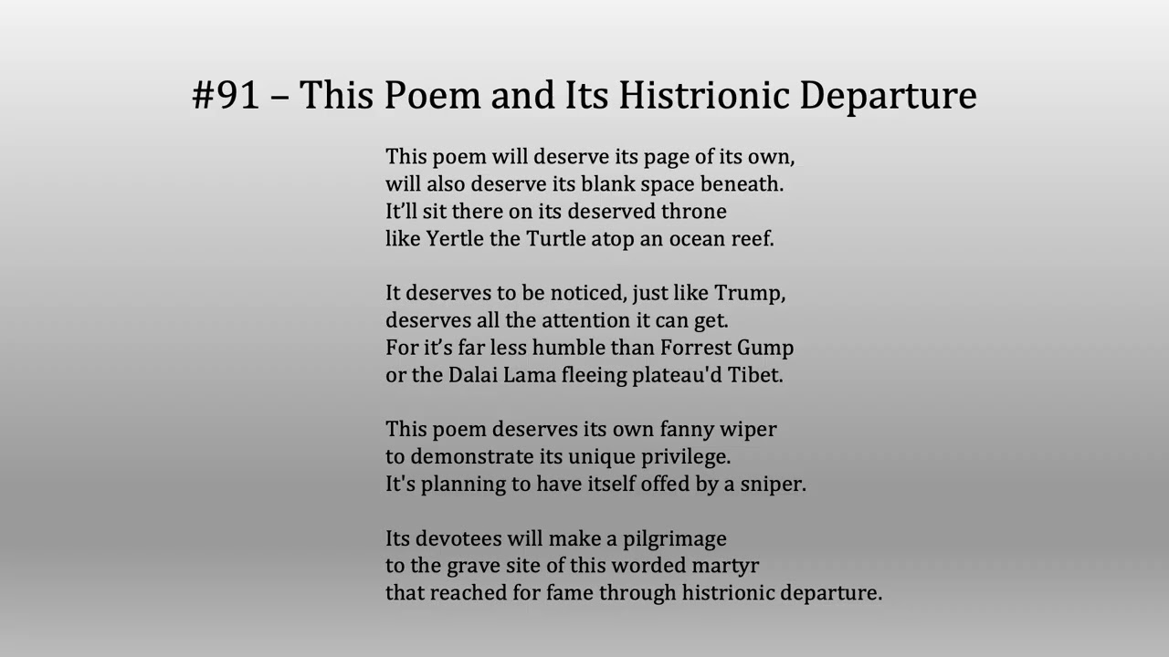 Some Sentences, Sixth Junana, #86 102