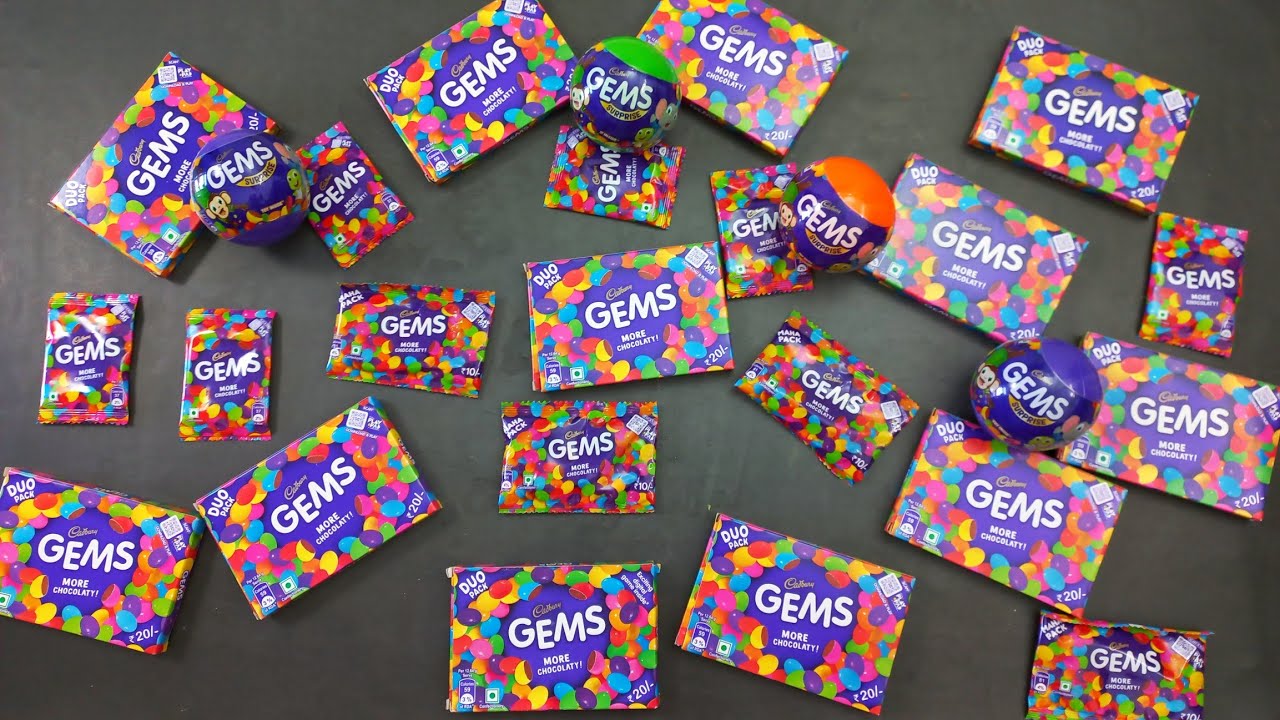 Gems opening video, surprise toys, chocolate opening video, lots of chocolates,Cadbury celebration