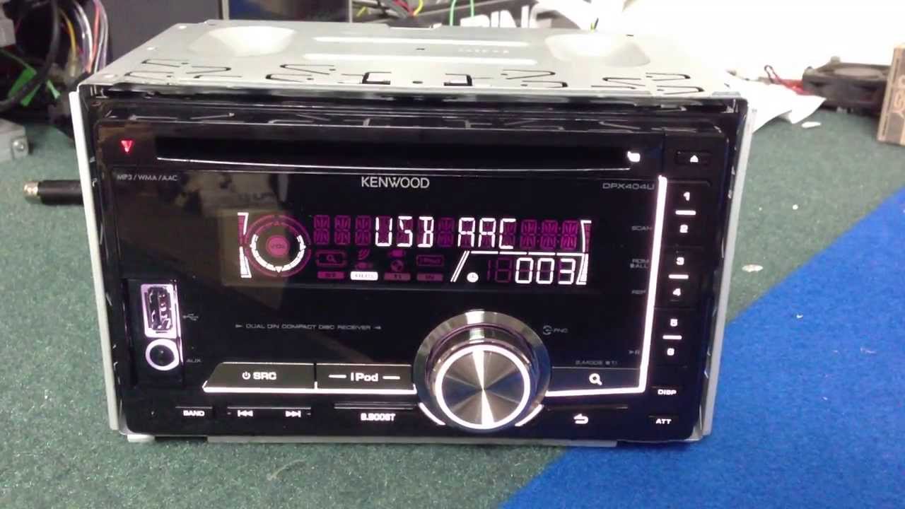 KENWOOD DPX-404U - DOUBLE DIN CD/MP3/USB STEREO
