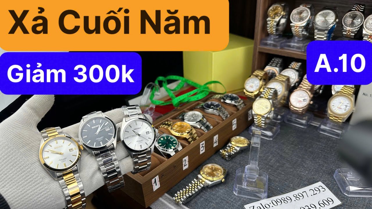 Xả Cả Lô Đồng Hồ Cơ Nhật Giá rẻ Cuối Năm 3 Mẫu XinJapan