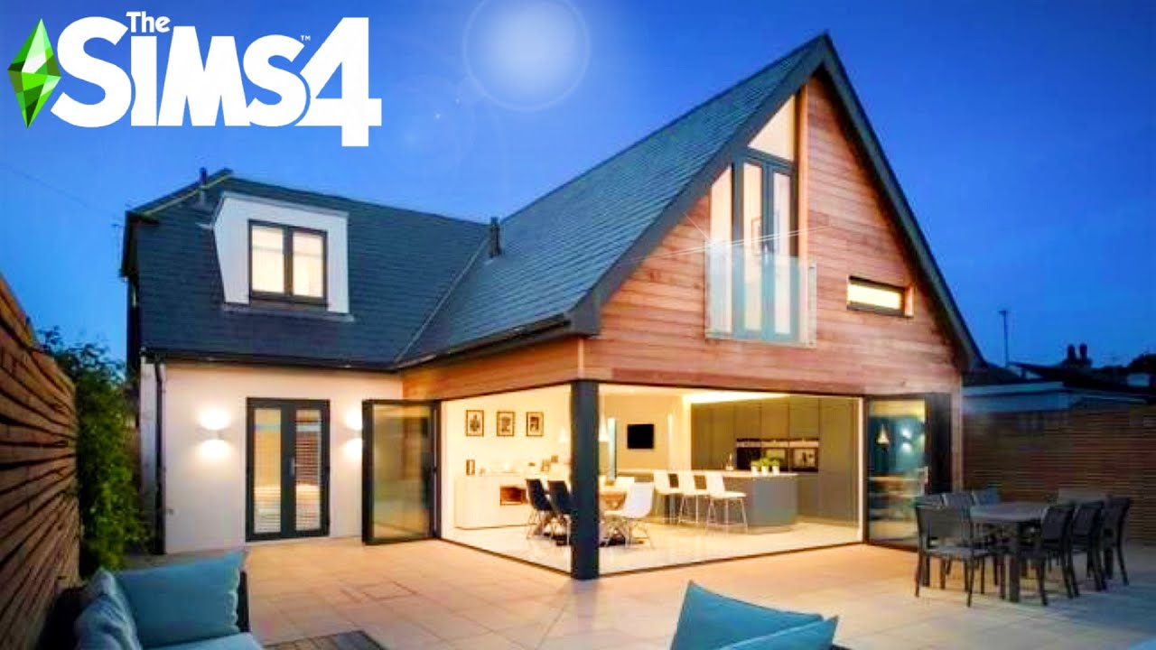 MODERN OPEN CONCEPT HOME ~ Curb Appeal Recreation: Sims 4 Speed Build (Game Packs ONLY + No CC)