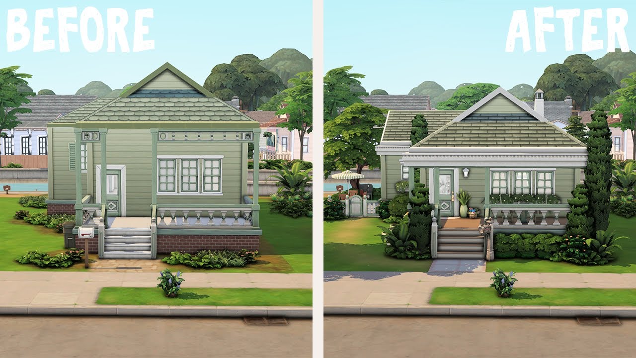 Streamlet Single || Renovating Base Game || The Sims 4: Speed Build