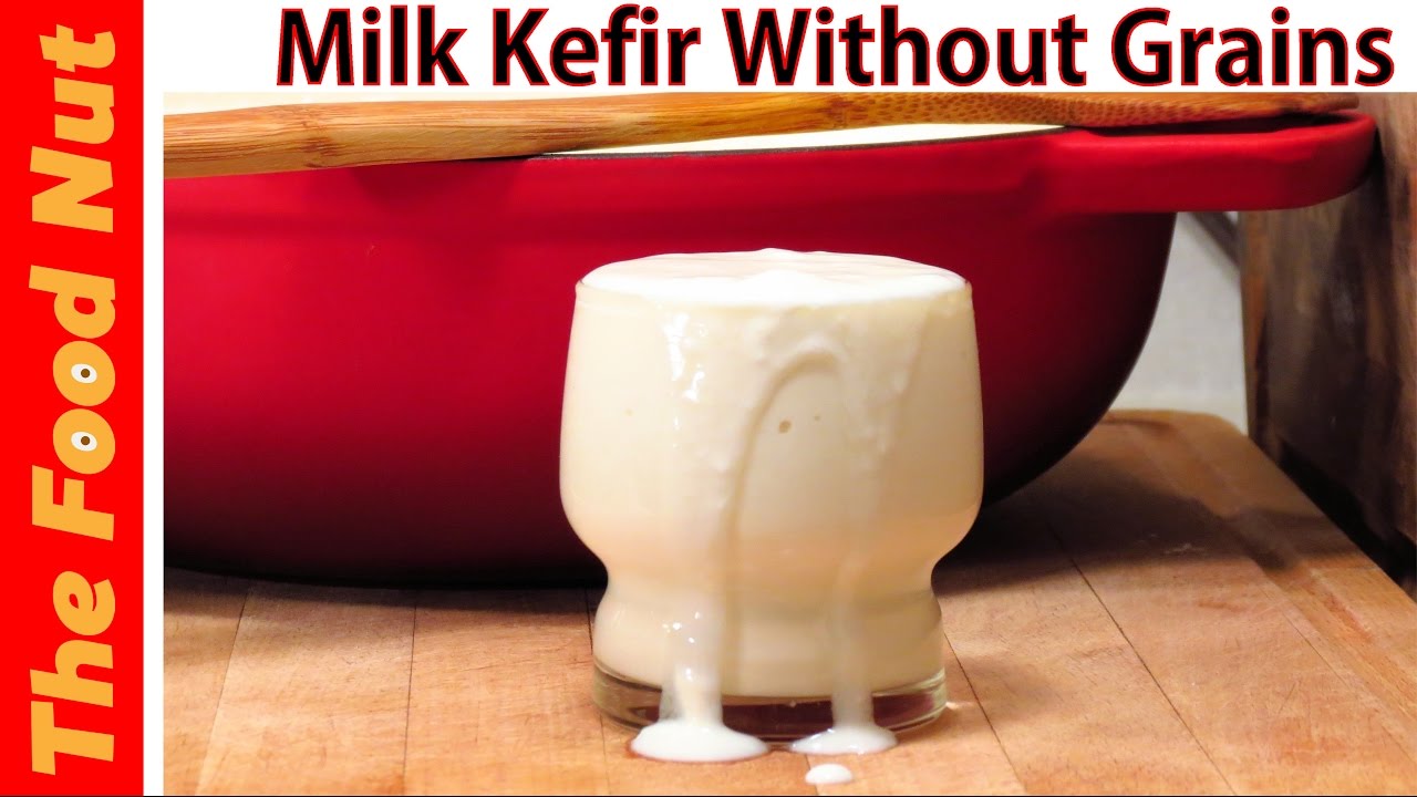 How To Make Milk Kefir WITHOUT Grains - Making Healthy Homemade Fermented Foods | The Food Nut