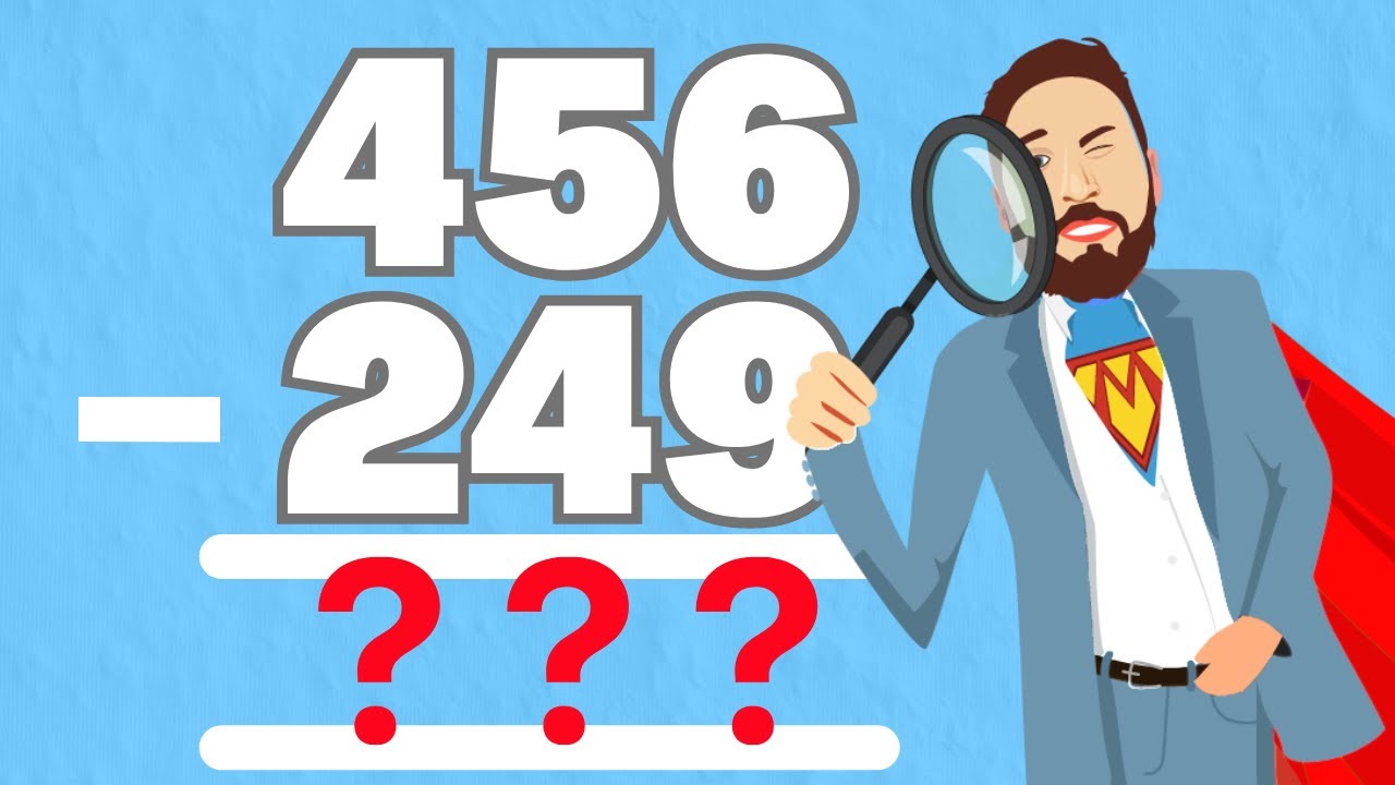 Вычитание столбиком трёхзначных чисел | The Maths Guy