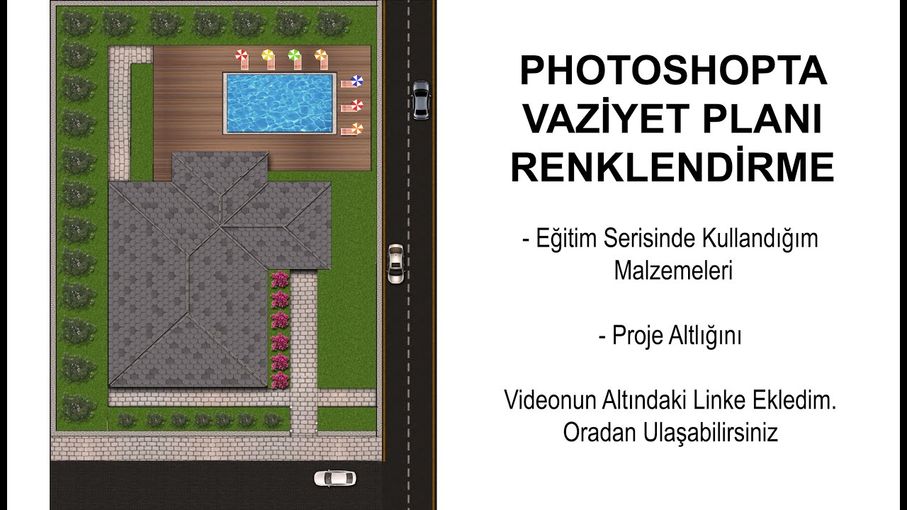 1) PHOTOSHOP VAZİYET PLANI RENKLENDİRME