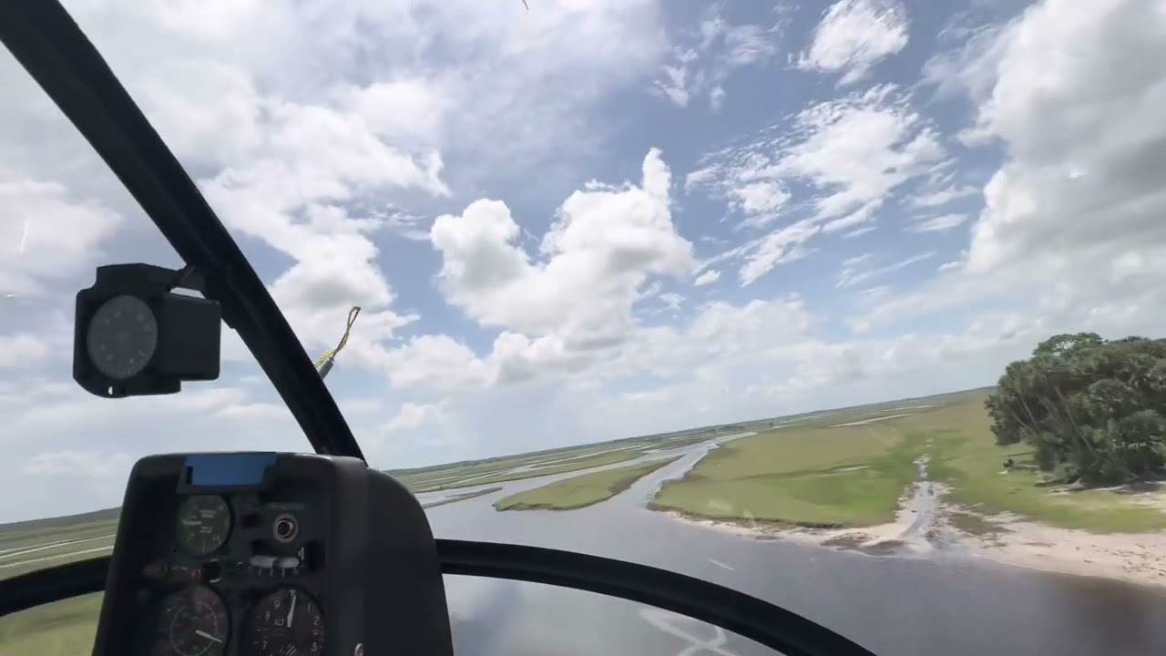Hughes 269C flying