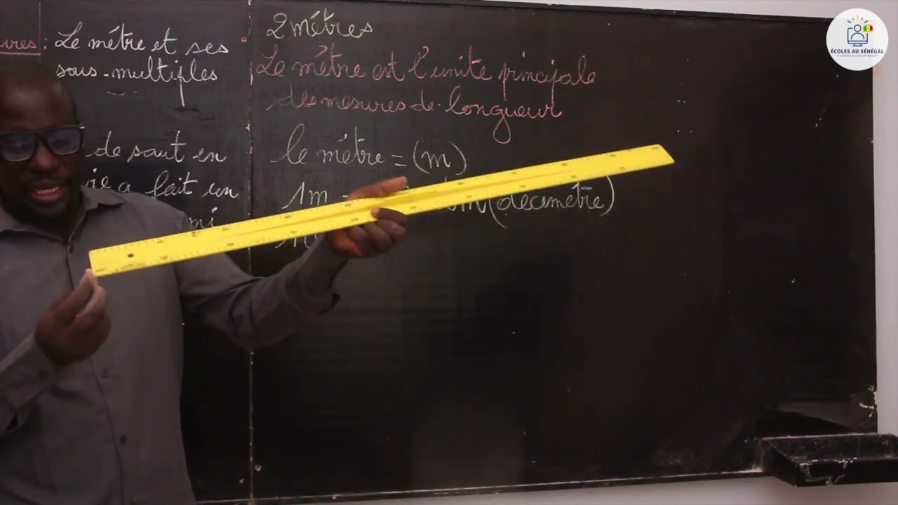 Cours - CE1 - Mathématiques: Activités de mesures / le mètre et ses sous-multiples  / M. Guèye