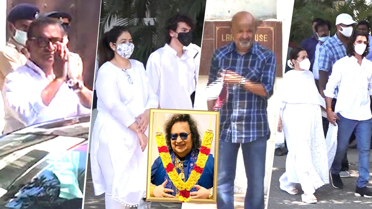 Abhijeet Bhattacharya, Sameer Anjaan, Singer Shana, & Family Friends Visit Bappi Lahiri House
