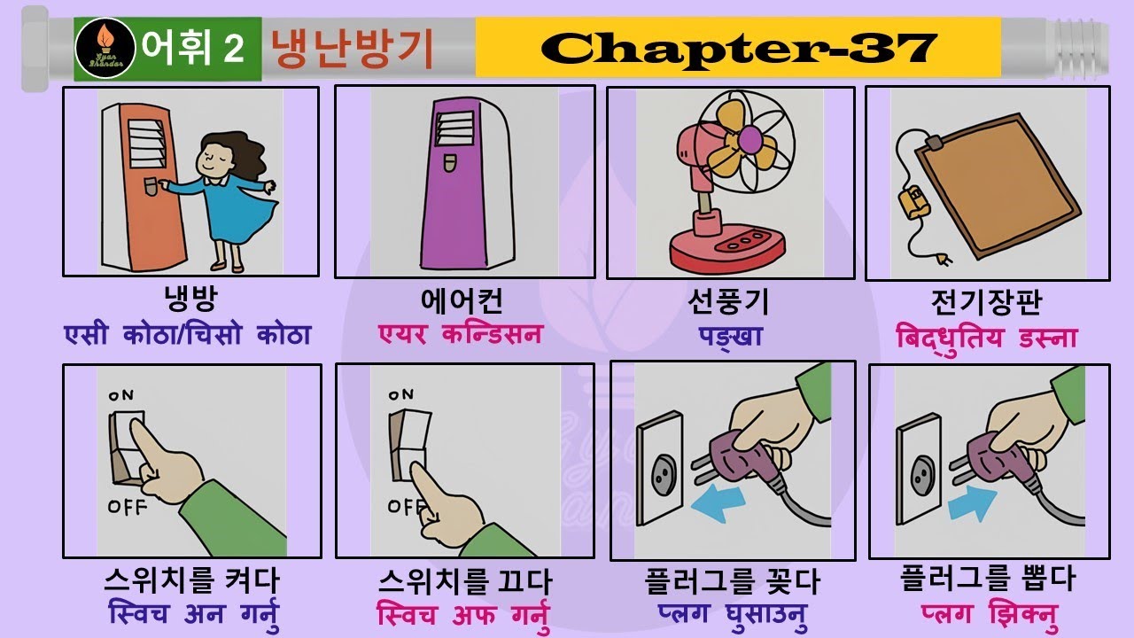 EPS-TOPIK Chapter 37 Korean & Nepali Listening Book.