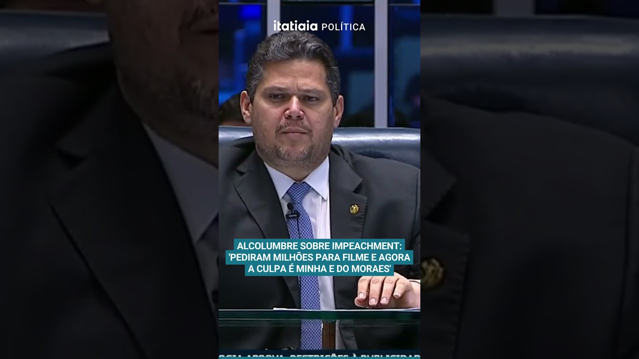 ALCOLUMBRE SOBRE IMPEACHMENT: 'PEDIRAM MILH&Otilde;ES PARA FILME E AGORA A CULPA &Eacute; MINHA E DO MORAES'