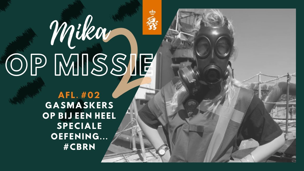 S02E02 GAS - GAS - GAS! 😷  Geen mondkapjes maar GASMASKERS op bij een CBRN oefening! MIKA OP MISSIE!