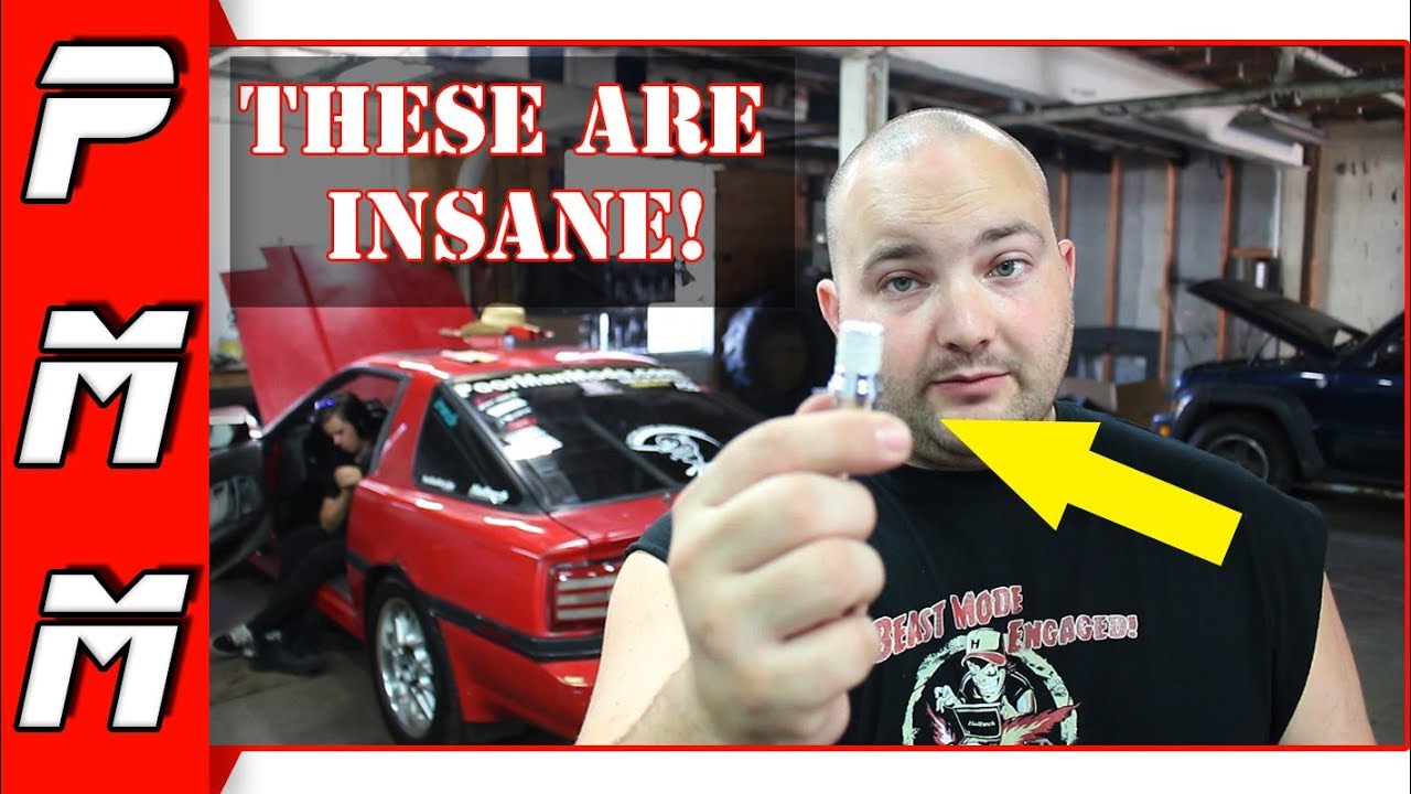 These will get you noticed, or hated, or both! Flashing LED brake light bulbs