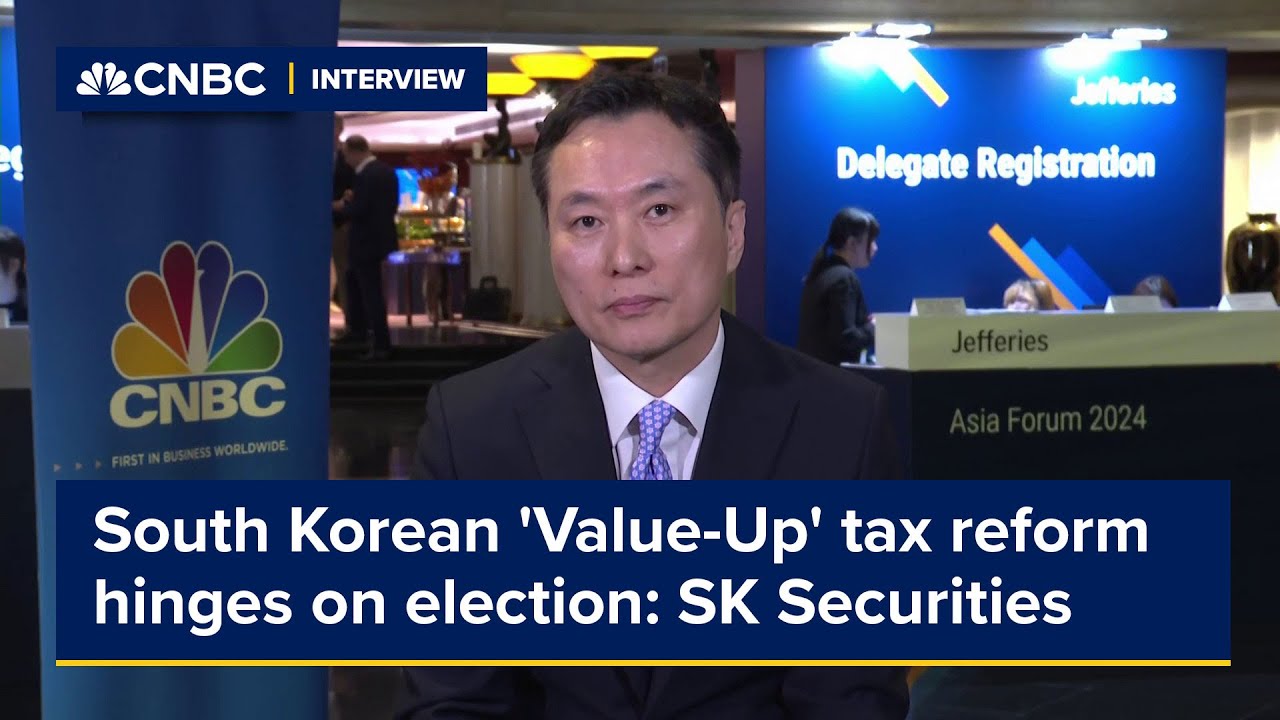 South Korean 'Value-Up' tax reform to hinge on upcoming election: SK Securities