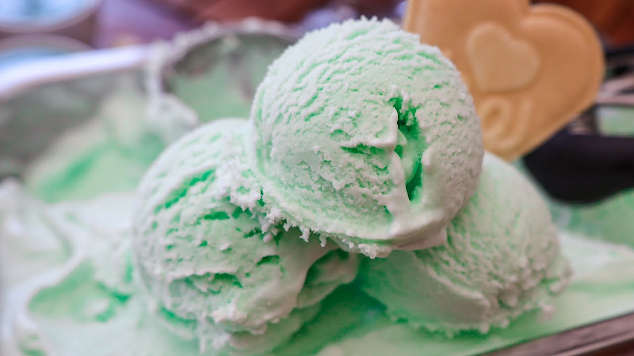 Waldmeister Eis Rezept mit Eismaschine so cremig& lecker