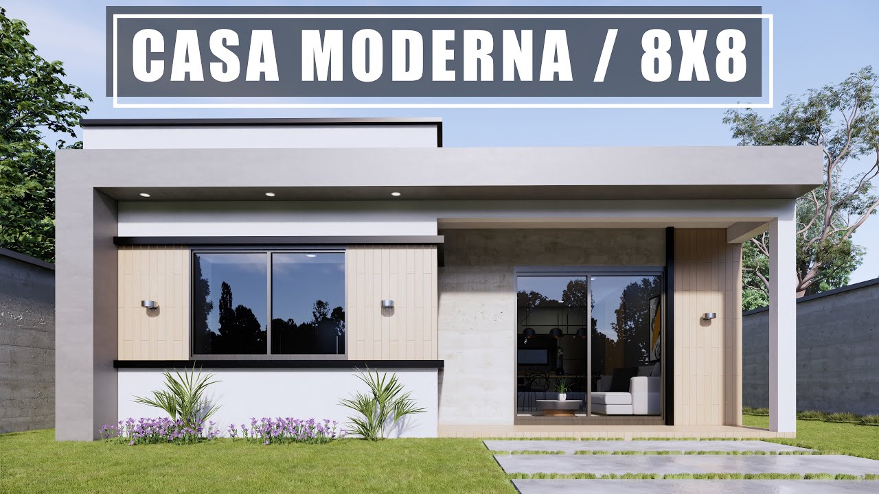 TE SORPRENDERÁ EL DISEÑO DE ESTA CASA MODERNA DE 8X8