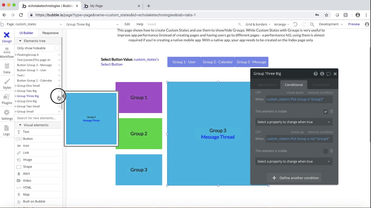 How to Implement Custom States in Your Bubble.io No Code Web App