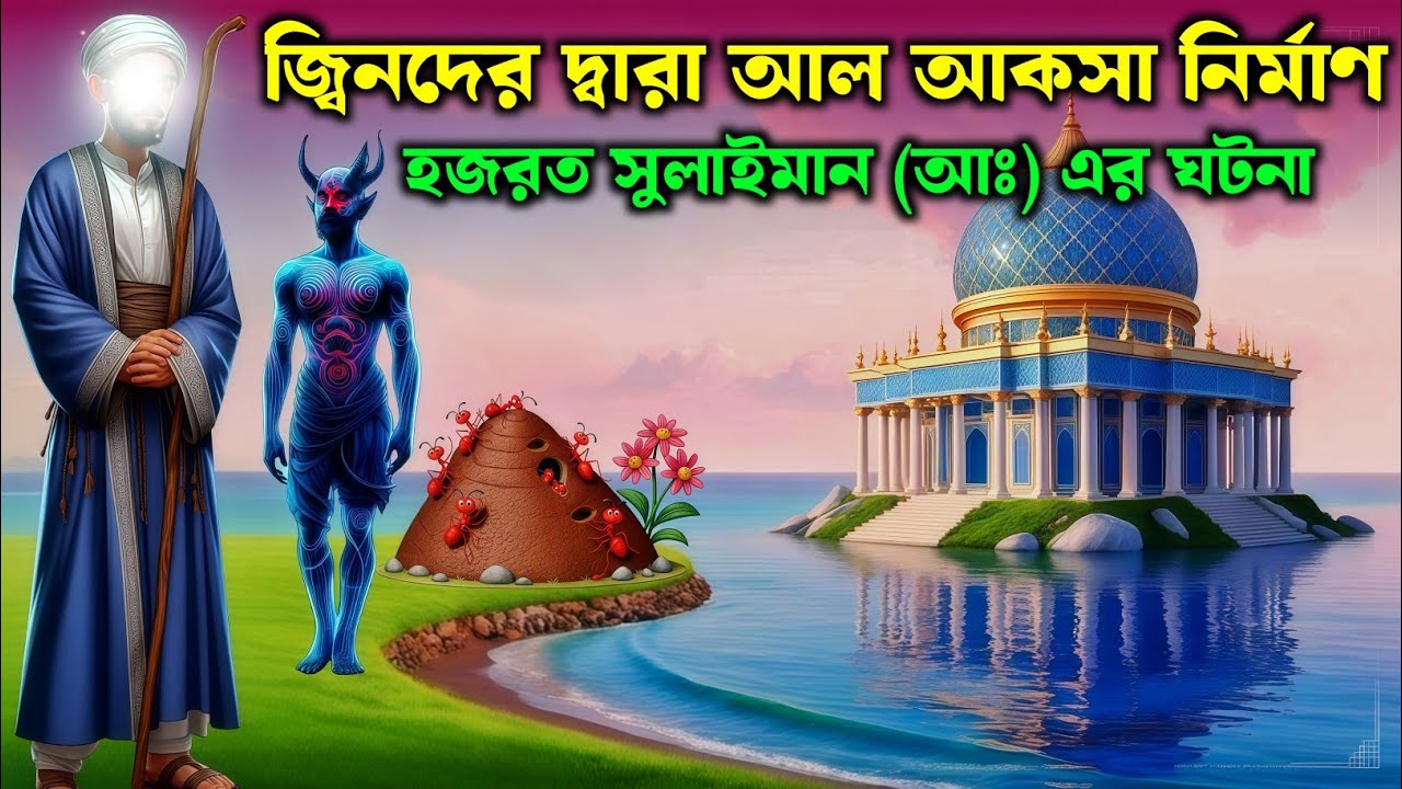 জিনদের দ্বারা আল আকসা মসজিদ নির্মাণের ঘটনা | হজরত সুলাইমান (আঃ) এর জীবনী | ইসলামিক গল্প কাহিনী |