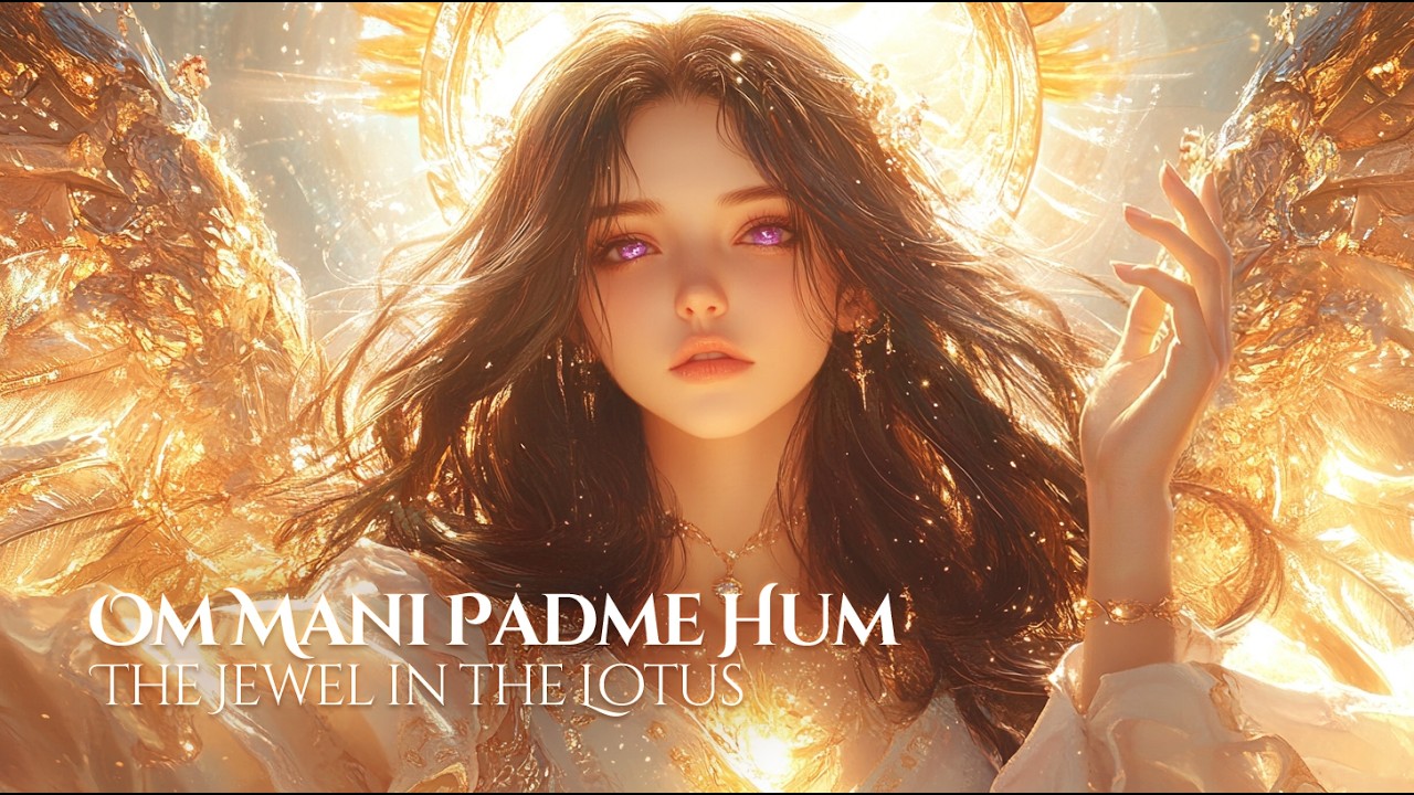 Celestial Mercy: The Angel's Six-Syllable Mantra✨Om Mani Padme Hum #innerpeace