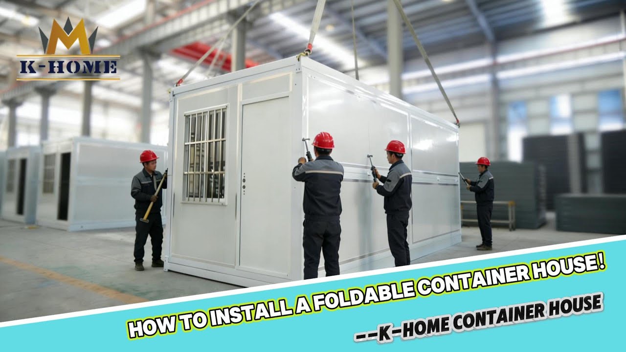 How to install A Foldable Cabin Step By Step? #foldinghouse #fastbuild #installationvideo
