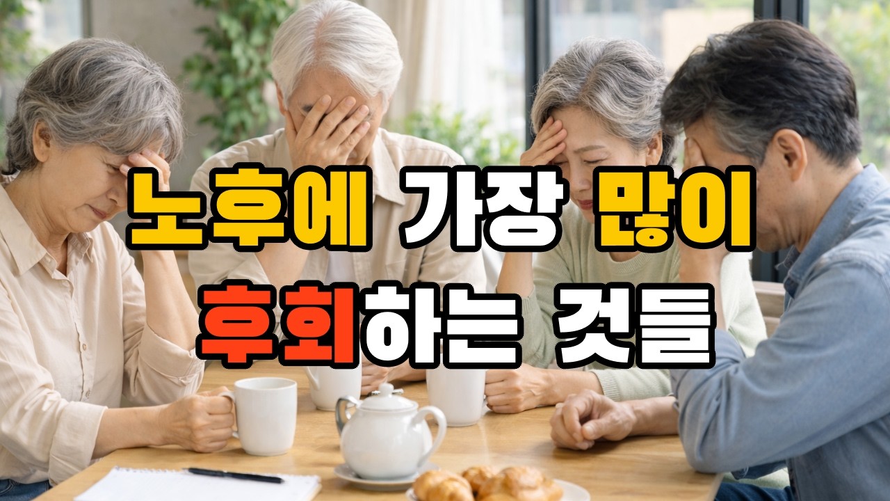노후에 가장 많이 후회하는 것들