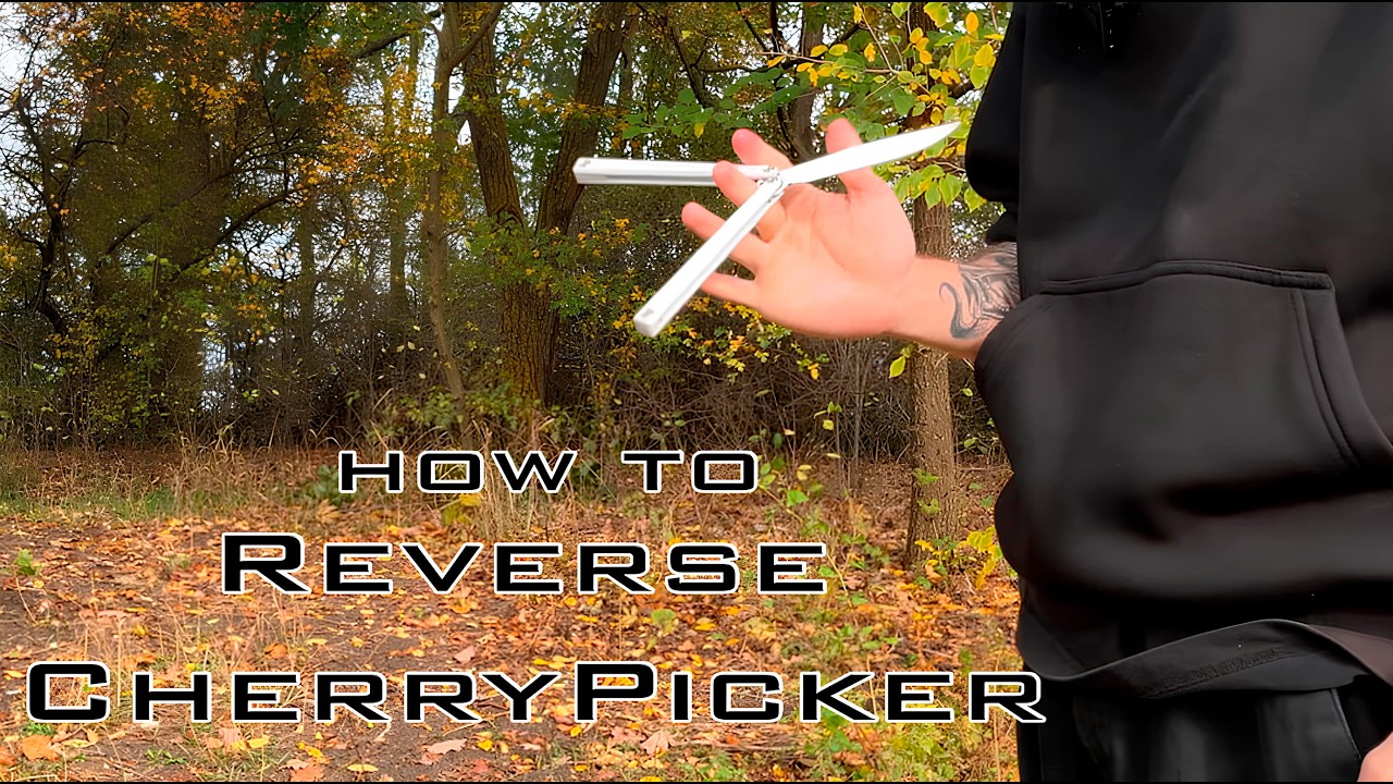 Reverse Cherrypicker - Обучение сложному трюку на ноже бабочке | How to Rev Cherrypicker on Balisong